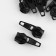 Automatic lock for lightning "Spiral", No. 7, 10 pcs, black color