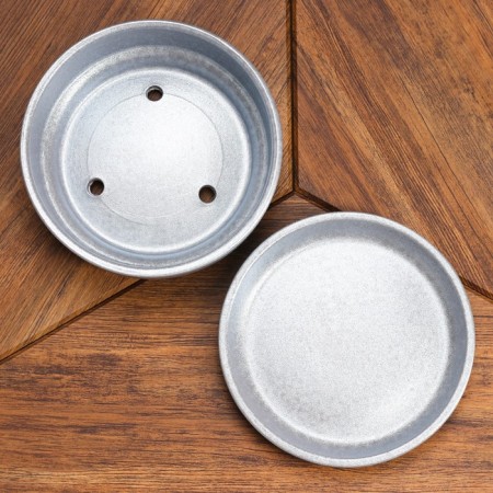 Flower pot "metallic" 0.6 l-3