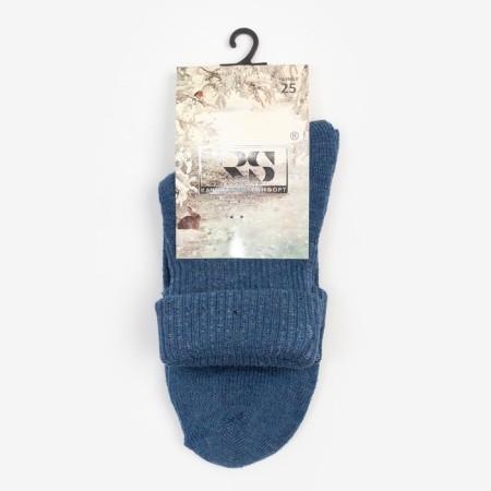 Women's socks, indigo color, size 25-3