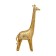 Decorative "Giraffe", 160 × 95 × 310 mm, gold color