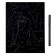 Engraving 18 × 24 cm, animals of Africa "Worded Panther" (holography)