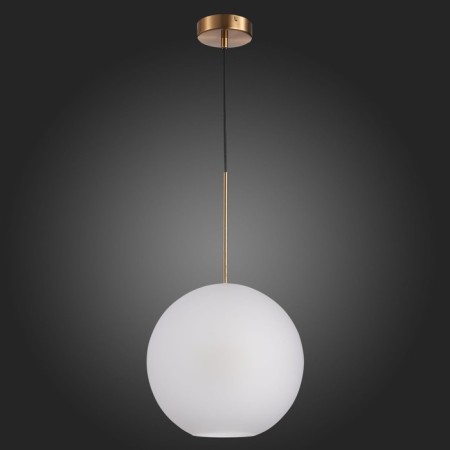 Suspension lamp ST LUCE. SL1133.523.01. Bopone. 1x40 watts, E27, 30x30 cm, brass color-4