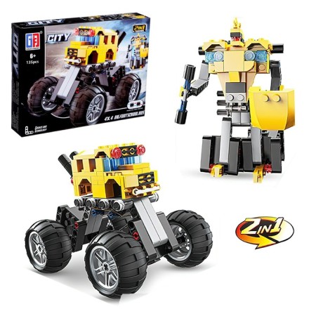 Designer inertial "SUV", 2 assembly options, 135 parts