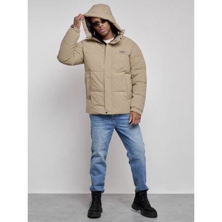 Male Winter jacket, size 58, beige color-5