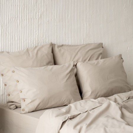 Pillow Pillowcase "Boyle", size 70x70 cm, gray color, 2 pcs