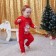 Combineson crumb I "Winter Party", height 86-92 cm, red