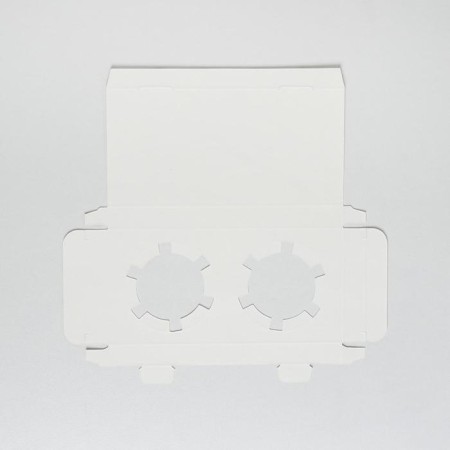 Capcake box, confectionery packaging, 2 cells, “marble”, 16 x 8 x 11.5 cm-4