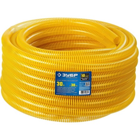 The hose that is pushing with a PVC spiral, 10 atm., D = 38 mm, l = 30 m, "bison"