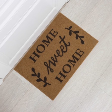 The rug giving moisture -drinking share Sweet Home, without edging, 40 × 60 cm, brown color-1