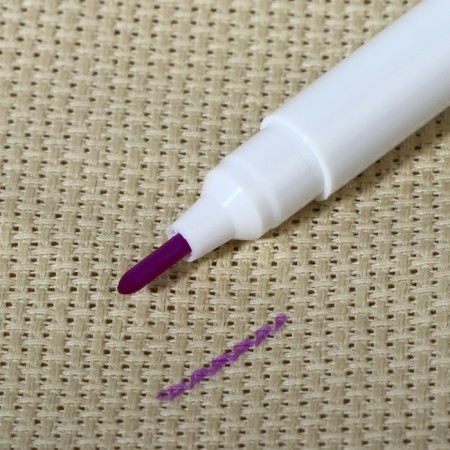 Fabric marker, self -permanent, 15 cm, purple color-1