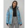 Ski jacket female winter, size 58, blue color