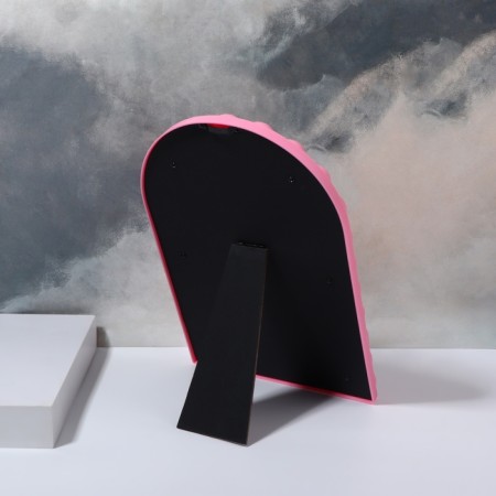 Mirror desktop oval (1) b/took Pink Girl 19.5*29.5*2.5cm plastic pink k/box QF-3