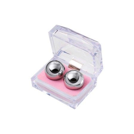 Vaginal balls Metal by toyfa, silver color, d = 2.5 cm-2