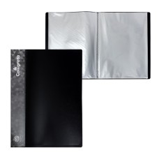 Folder with 30 A4, 600 μm inserts, Calligrata, 15 mm, black