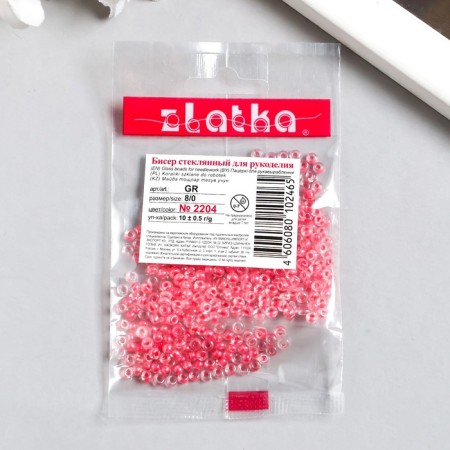 Beads "Zlatka" 08/0, 3 mm, 10 g 2204 St.-2