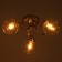 Aleste chandelier 3x60W E27 gold 52x52x23cm
