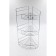 Wall corner shelf 3-tier Joy Home, chrome