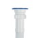 Hofrosiphon ORIO AS-30112, 1 1/2 "x40 mm, with a stainless grill d = 70 mm, l = 1500 mm, white