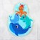 Soft puzzle for kids "Pyramid: Sea Animals", 5 parts, crumb I