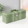 Casket wood, leatherette for a bottle "Green snake" 5 items 35.5x15x11.5 cm