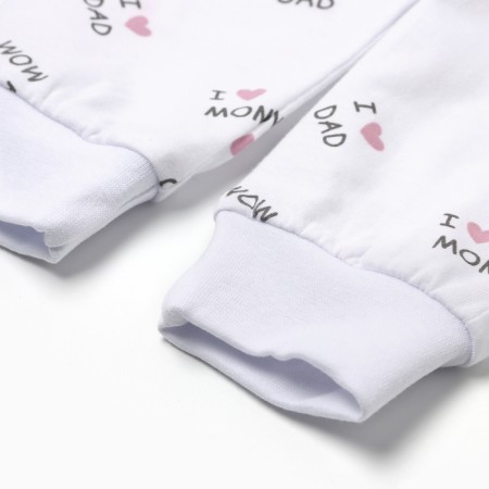 Children's sliders "Antoshka", white color, height 74-2