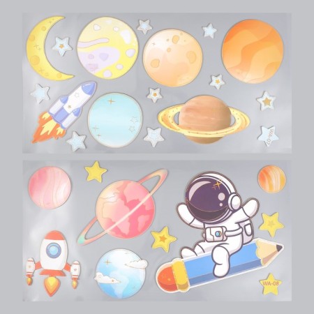 Interior sticker "Space Adventures" MIX 31x60 cm