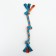 Toy training cable "3 knots", up to 33 cm, up to 55 g, blue/orange