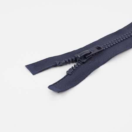 Lightning "Tractor", No. 8, connective, 2 runners, automatic locks, 90 cm, dark blue color-1