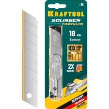 Blade Kraftool 09605-Tin-18-S5_z02, segmented, 18 mm, 5 pcs.