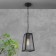 Street suspended lamp Elektrostandard, Germes, 170x140x760 mm, E27, black color
