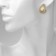 Earrings plastic "drop" smooth mini, beige color