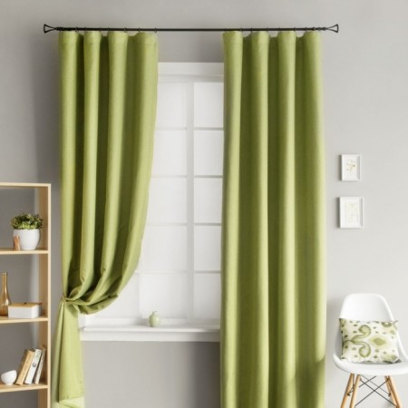 Set of curtains "Merlin", size 2x210x270 cm, green color