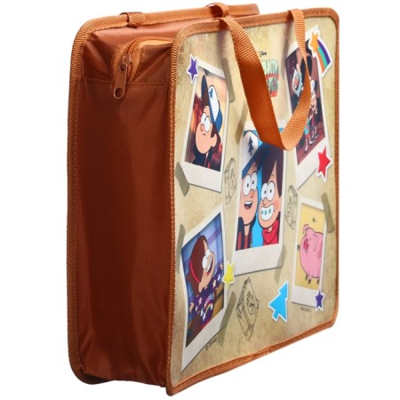Plastic folder with A4 handles, on a zipper, 75x330x260 mm, gravity folz-2