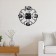 Wall-wall watches "microcircuit", silent, D-40 cm, luminous, aa