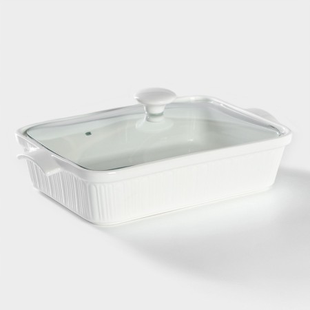 Marmite of heat -resistant ceramics rectangular Magistro "Estet", 2 l, 31 × 19 × 11 cm-2