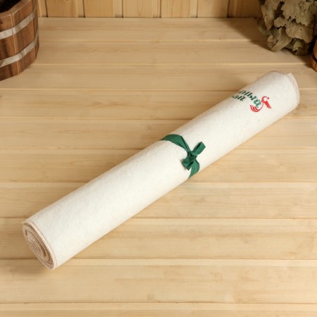 Stear for the bath "Bath Paradise", felt, white, 180x60cm-1