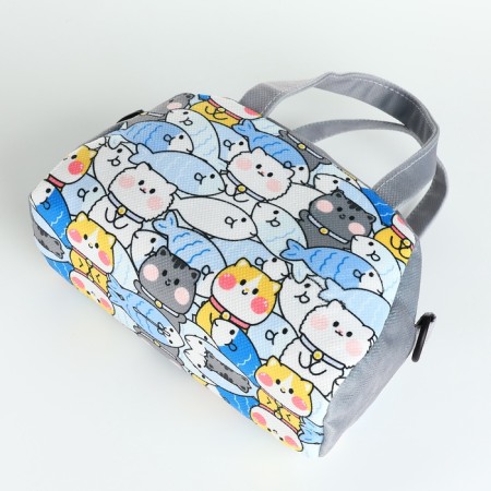 Bag Kit Kitteet, 21*8*13.5, lightning departure, string, gray-3