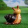 Garden figure "Snail Smile" 17x16x8cm