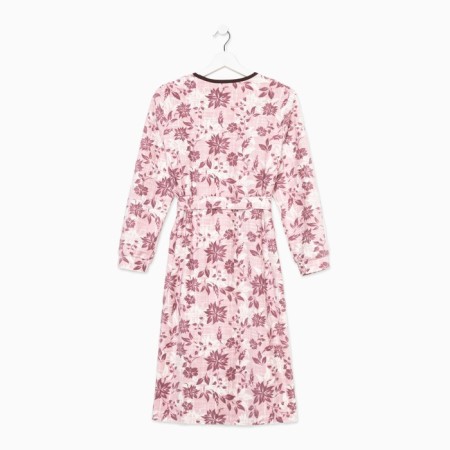 Women's bathrobe, powder color, size 52-6