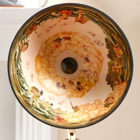 Globe bar decorative "Wanderer map" White 38x33x48 cm-12