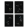 A4 sketchbook, 30 black sheets on the crest, Panda, solid substrate, density 110 gr., Mix