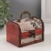 Casket wood chest "Letters from far" 12x9x8.5 cm