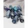 A set of household threads IDEAL 40/2, length 366 m, assorted color (blue shades), 10 pcs to the UP