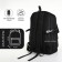A backpack with a zipper, 2 external pockets, black color