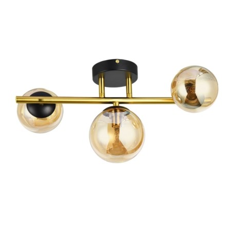 Ceiling chandelier Arte Lamp Gemini A2243PL-3PB, G9, 3x33 W, 24x42x22 cm, copper, black-2