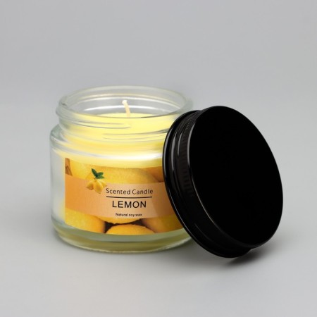 Aromatic candle "Lemon", 5*5cm, 140 g-1
