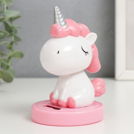 Plastic pendulum from the solar battery "Unicorns" 11x7x7 cm mix-4