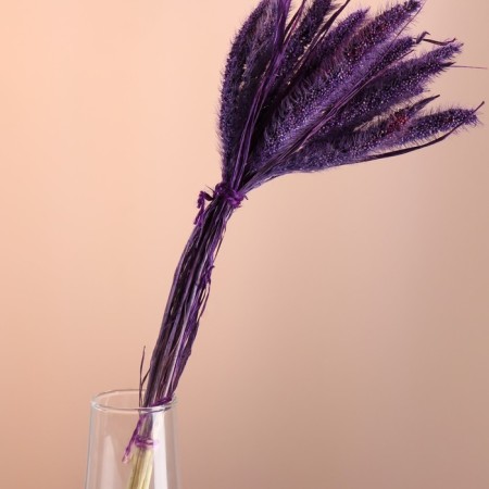 Set of dried flowers "Setarium", ban 7 pcs, length 55-65 (+/- 6 cm), purple-1