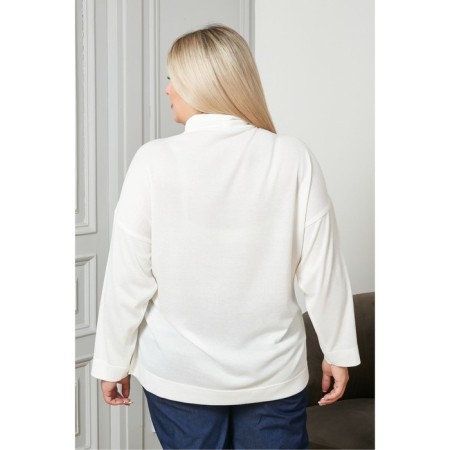 Women's turtleneck, size 56, milk color-5
