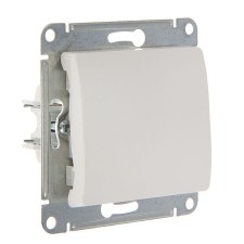Switch Se Glossa, 10 A, 1 key, IP20, hidden, white, GSL000161